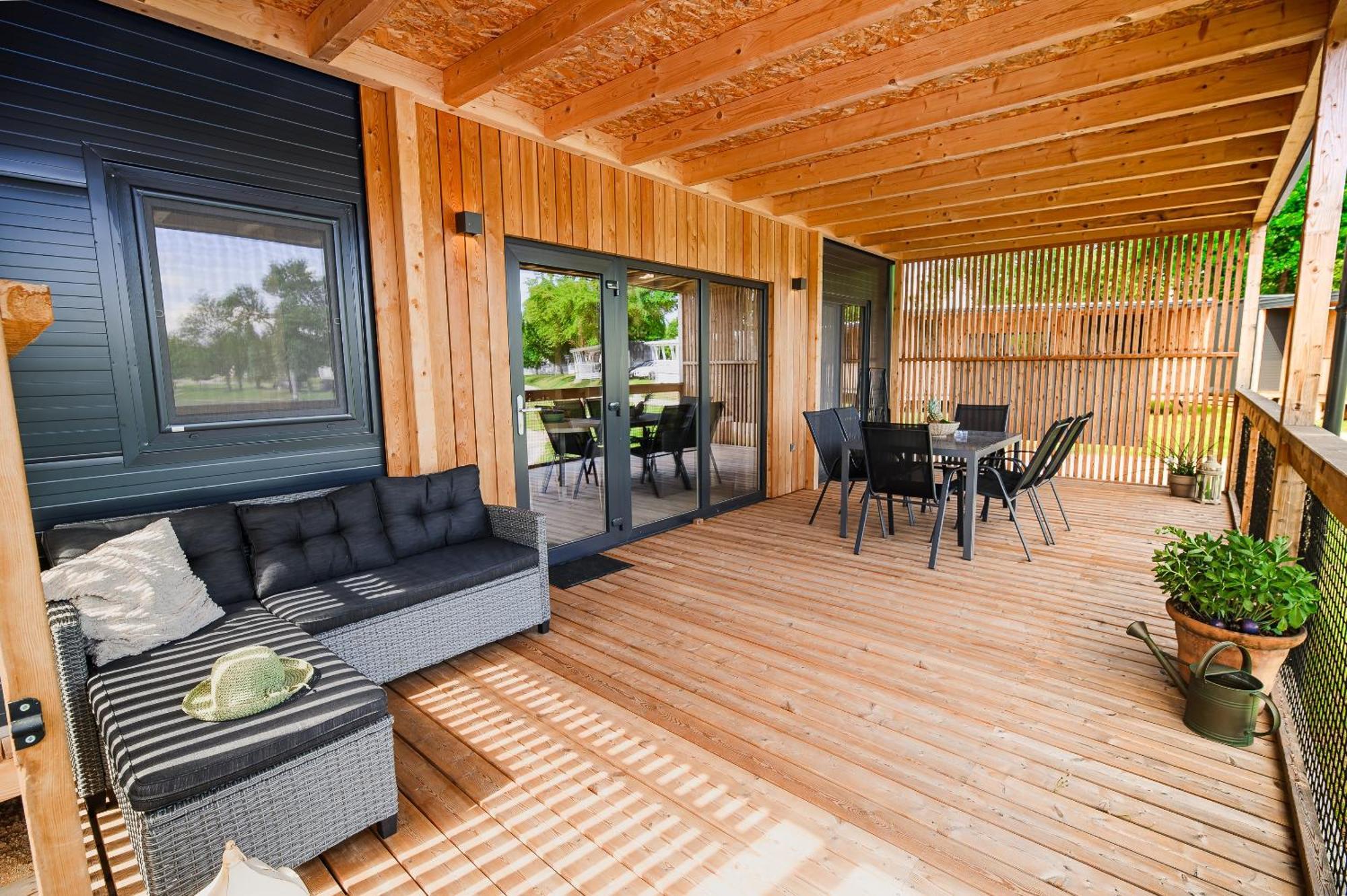 Deluxe Lake View Mobile Homes With Thermal Riviera Tickets Catez ob Savi Exteriör bild